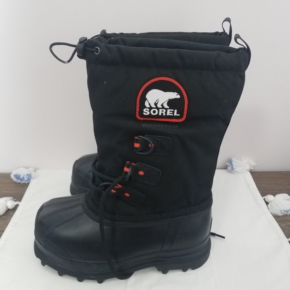 Sorel Shoes Sorel Youth Glacier Xt Extreme Weather Boot Black Red